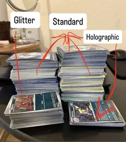 1000 Pokemon TCG Mixed Card Bundle Lot Standard Size Holo & Regular - Image 1
