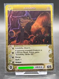 Chaotic Card : (2/5 Max) Kolmo ZOTH First Edition Super Rare Creature Dmg - Image 1