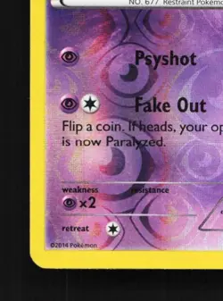 Espurr 42/106 MP Flashfire English Pokemon Card TCG - Image 3
