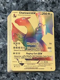 Lot Of 68 Gold Foil Fan Art Pokemon Cards - Image 2