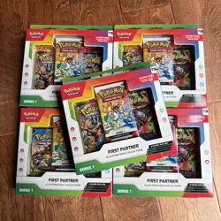 Pokemon TCG First Partner Illustration Collection Series 1 Box Factory Sealed - Image 1