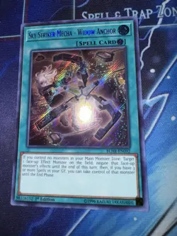 Yu-Gi-Oh! TCG Sky Striker Mecha - Widow Anchor BLHR-EN092 Secret Rare 1st Ed NM - Image 1
