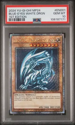 PSA 10 Blue-Eyes White Dragon MP24-EN001 QCR 1st Edition *7171 Yugioh - Image 1