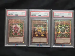 PSA 10 YU-GI-OH! Triple Gadget Set - Quarter Century Secret Rare - Sequential Ce - Image 1