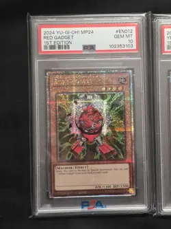 PSA 10 YU-GI-OH! Triple Gadget Set - Quarter Century Secret Rare - Sequential Ce - Image 2