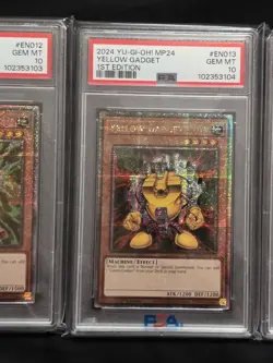 PSA 10 YU-GI-OH! Triple Gadget Set - Quarter Century Secret Rare - Sequential Ce - Image 3
