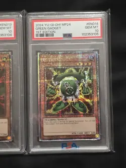 PSA 10 YU-GI-OH! Triple Gadget Set - Quarter Century Secret Rare - Sequential Ce - Image 4