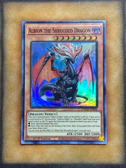Yugioh Albion the Shrouded Dragon DAMA-EN008 Super Rare 1st Ed NM - Image 1