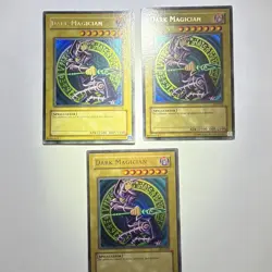 Konami Yu-Gi-Oh! 3-Card Foil Unlimited Spellcaster Lot Dark Magician SDY-006 - Image 1