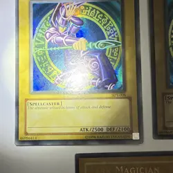 Konami Yu-Gi-Oh! 3-Card Foil Unlimited Spellcaster Lot Dark Magician SDY-006 - Image 4