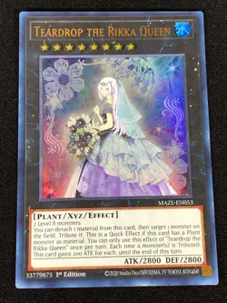 Yugioh Teardrop The Rikka Queen MAZE-EN053 1st ULTRA (NM) - Image 1