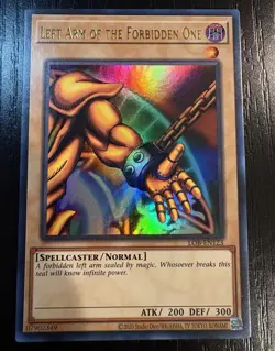 Yu-Gi-Oh! 25th Anniversary Left Arm of the Forbidden One LOB-EN123 - NM - Image 1