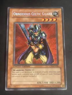 YUGIOH OBNOXIOUS CELTIC GUARD CT1-EN006 SECRET LIMITED ED MP - Image 1