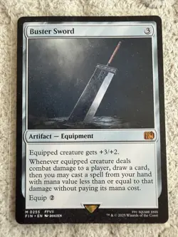 Buster Sword Final Fantasy Regular Card #255 Fin MTG Magic The Gathering NM - Image 1