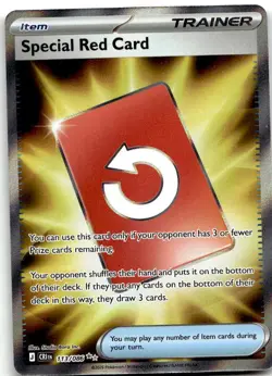 Special Red Card 113/086 Ultra Rare Chaos Rising Pokemon Holo Near Mint - Image 1