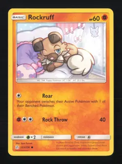 Rockruff 123/236 Common Cosmic Eclipse Pokemon MP - Image 1
