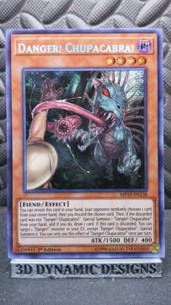 | Yugioh Danger! Chupacabra! MP19-EN138 1st Edition Secret Rare NM 🔥 | - Image 1
