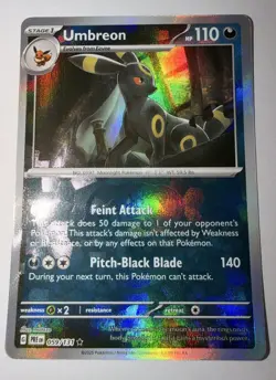 Pokemon Prismatic Evolutions Umbreon Master Ball Reverse Holo NM 59/131 - Image 2