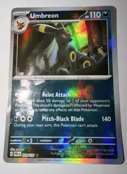 Pokemon Prismatic Evolutions Umbreon Master Ball Reverse Holo NM 59/131 - Image 3
