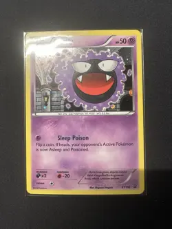 Pokemon TCG XY - Black Star Promo - Gastly #XY132 - Cosmos Promo Holo Lp-mp - Image 2