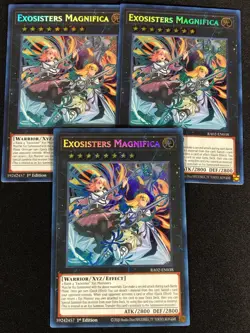 Yugioh Exosisters Magnifica RA02-EN038 1ST SECRET x3 (NM) - Image 1
