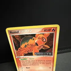 Pokemon Numel 68/107 EX Deoxys Reverse Holo Common 40HP Pokemon English Stamped - Image 2