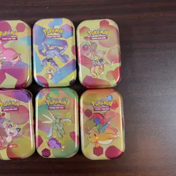 Pokemon Scarlet & Violet 151 Mini Tin Dragonite Meowth Lot of 8 SEALED NEW - Image 3