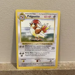 Pidgeotto - 22/102 - Base Set Rare - Shadowless - WOTC Pokemon TCG 1999 - LP+ - Image 1