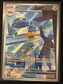 Metang 094/086 Holo Illustration Rare Chaos Rising Pokemon Near Mint - Image 1