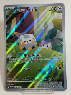 Togedemaru 104/094 Illustration Rare Phantasmal Flames Pokemon Holo Near Mint - Image 1