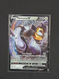 2022 Pokemon, Pokemon GO, #047/078 Melmetal V, Holo Ultra Rare - Image 1