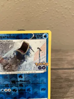 Pokemon Card 022/078 Gyarados - Pokemon GO - Rare - Reverse Holo - NM!! - Image 3