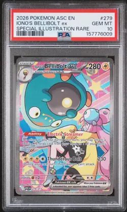 2026 POKEMON ASC EN-ASCENDED HEROES #279 IONO'S BELLIBOLT EX PSA 10 - Image 1