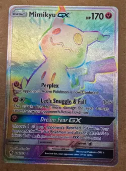 2018 Pokemon Mimikyu GX Lost Thunder Rainbow Full Art Secret #226/214 - Image 1