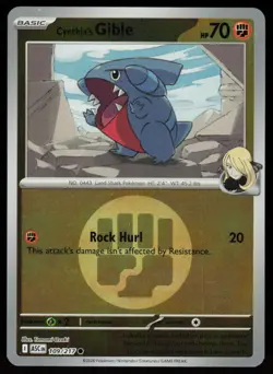 Cynthia's Gible (Energy Symbol ) 109/217 Ascended Heroes Pokemon Reverse Holo NM - Image 1