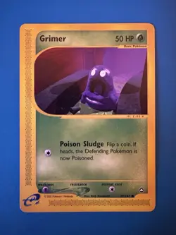 Grimer 79/147 Aquapolis E-Reader Non-Holo Vintage Pokemon Card 2002-LP - Image 1