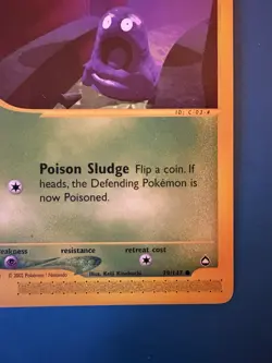 Grimer 79/147 Aquapolis E-Reader Non-Holo Vintage Pokemon Card 2002-LP - Image 4