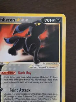 2007 Pokemon UMBREON GOLD STAR 17/17 Pop Series 5 - Image 5