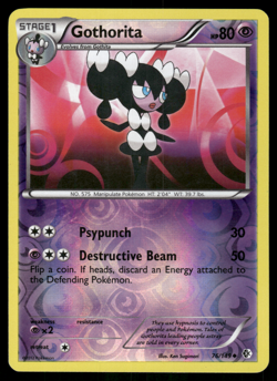 Pokemon TCG - Boundaries Crossed - Gothorita 76/149 Reverse Holo - P - Image 1