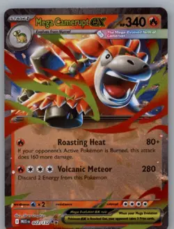 Mega Camerupt ex Holo Double Rare ME01: Mega Evolution 022/132 NM - Image 1