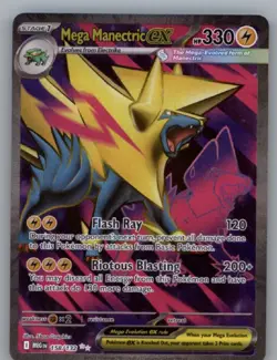 Mega Manectric ex Holo Ultra Rare ME01: Mega Evolution 158/132 NM - Image 1