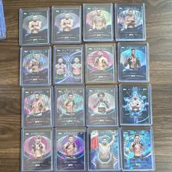 TOPPS UFC MEGA LOT 88. Chrome, sapphire, Midnight & Knockout. Autos, #, inserts - Image 2