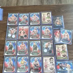 TOPPS UFC MEGA LOT 88. Chrome, sapphire, Midnight & Knockout. Autos, #, inserts - Image 5