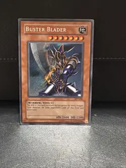 Buster Blader Holo BPT-008 Secret Rare Yugioh Card Vintage 2003 Collectors Tin - Image 1
