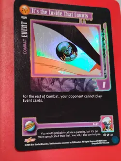 It’s The Inside That Counts FOIL Rare 250 Dragon Ball GT Z Card TCG Score CCG - Image 1