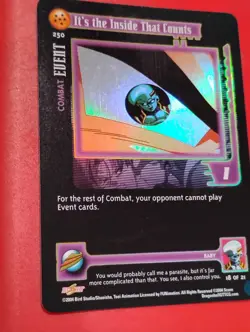 It’s The Inside That Counts FOIL Rare 250 Dragon Ball GT Z Card TCG Score CCG - Image 2