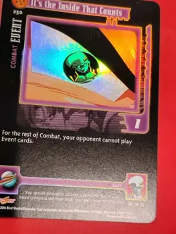 It’s The Inside That Counts FOIL Rare 250 Dragon Ball GT Z Card TCG Score CCG - Image 3