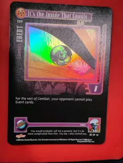It’s The Inside That Counts FOIL Rare 250 Dragon Ball GT Z Card TCG Score CCG - Image 5