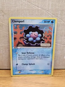 Clamperl 51/92 EX Legend Maker Holo Stamped Pokemon Card TCG - Image 1