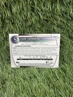 2025 Bowman Draft - Chrome Kade Anderson #BDC-3 Refractor (RC) - Image 2
